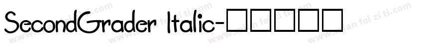 SecondGrader Italic字体转换